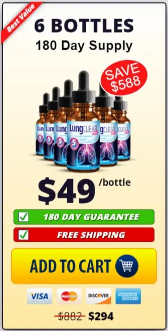 Lung Clear Pro 6 Bottle Price